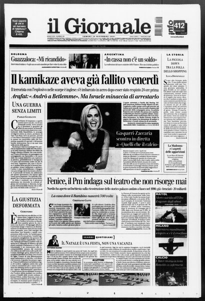 Il giornale del lunedi